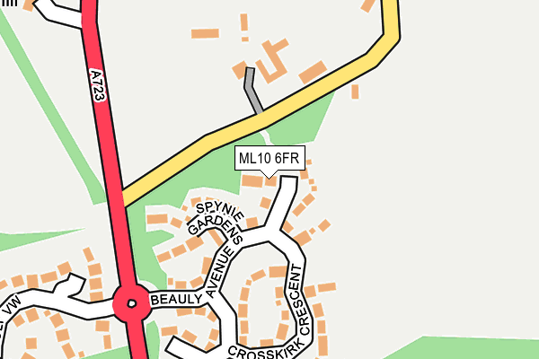 ML10 6FR map - OS OpenMap – Local (Ordnance Survey)