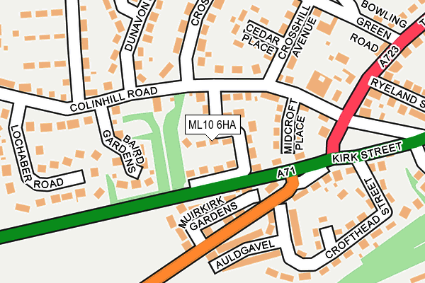 ML10 6HA map - OS OpenMap – Local (Ordnance Survey)