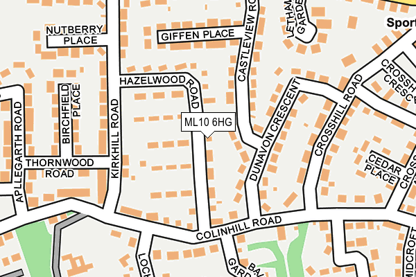 ML10 6HG map - OS OpenMap – Local (Ordnance Survey)