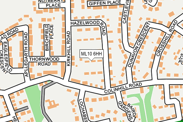 ML10 6HH map - OS OpenMap – Local (Ordnance Survey)