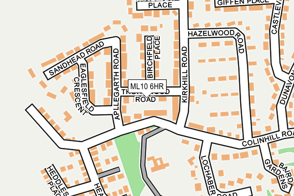 ML10 6HR map - OS OpenMap – Local (Ordnance Survey)