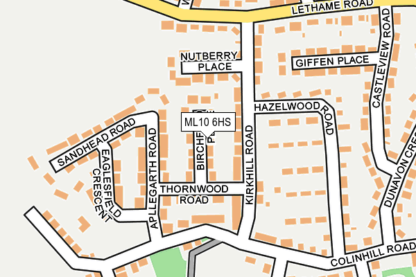 ML10 6HS map - OS OpenMap – Local (Ordnance Survey)