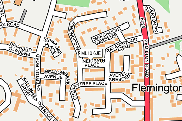 ML10 6JE map - OS OpenMap – Local (Ordnance Survey)