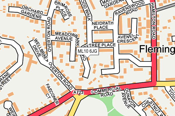 ML10 6JG map - OS OpenMap – Local (Ordnance Survey)