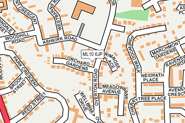 ML10 6JP map - OS OpenMap – Local (Ordnance Survey)
