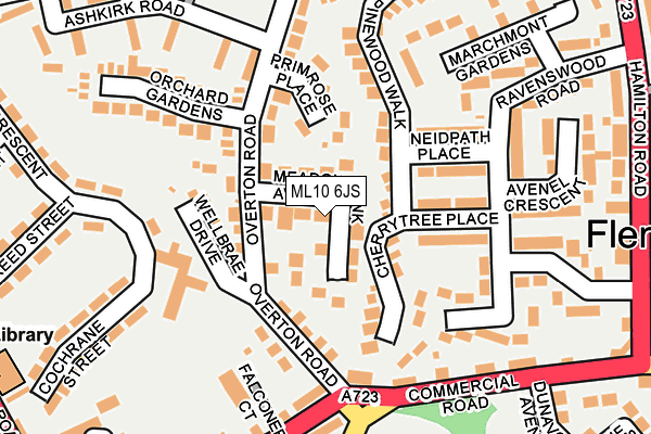 ML10 6JS map - OS OpenMap – Local (Ordnance Survey)