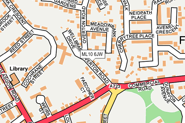 ML10 6JW map - OS OpenMap – Local (Ordnance Survey)