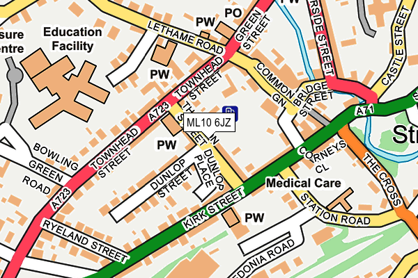 ML10 6JZ map - OS OpenMap – Local (Ordnance Survey)