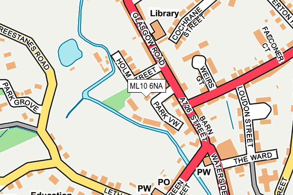 ML10 6NA map - OS OpenMap – Local (Ordnance Survey)