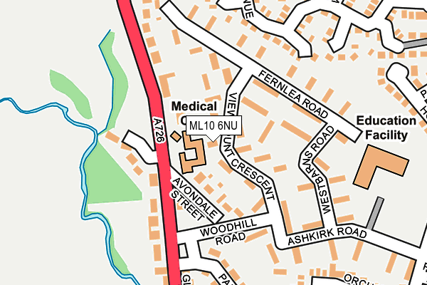 ML10 6NU map - OS OpenMap – Local (Ordnance Survey)