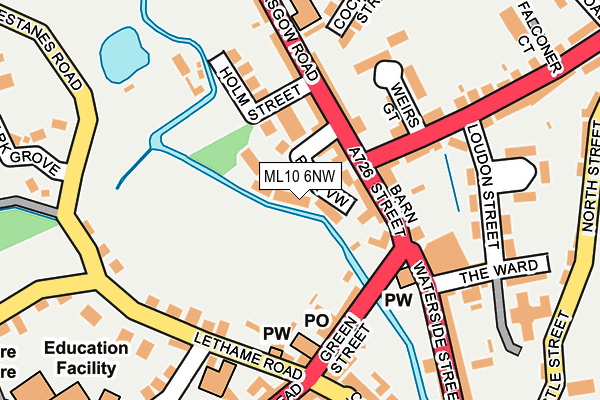 ML10 6NW map - OS OpenMap – Local (Ordnance Survey)
