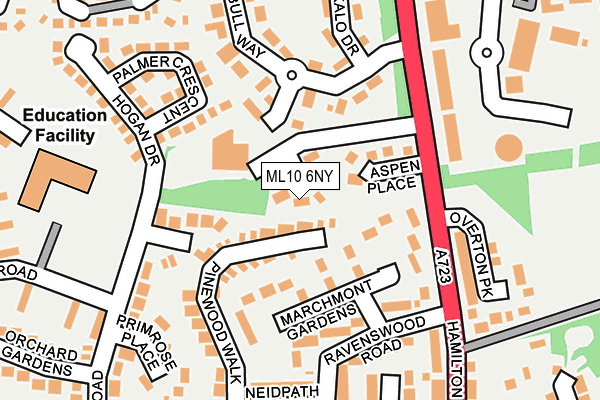 ML10 6NY map - OS OpenMap – Local (Ordnance Survey)