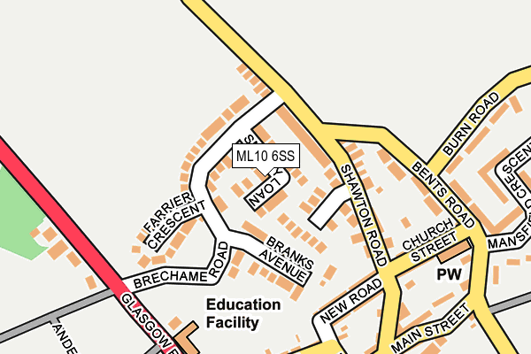 Map of M.C.S ACCOUNTS LTD at local scale
