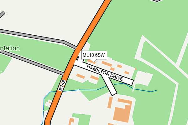 ML10 6SW map - OS OpenMap – Local (Ordnance Survey)