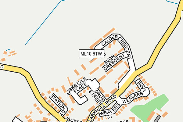 ML10 6TW map - OS OpenMap – Local (Ordnance Survey)