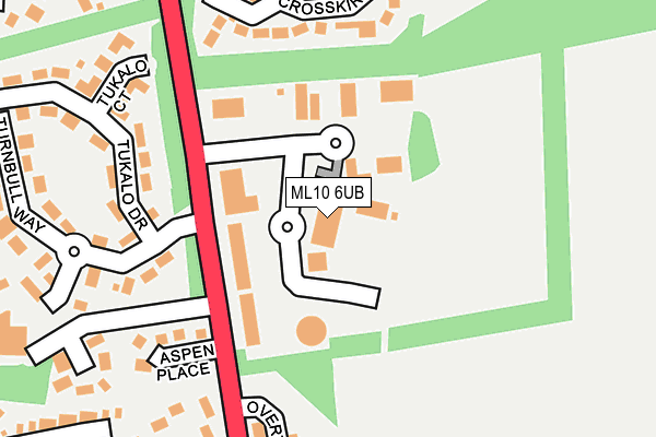 ML10 6UB map - OS OpenMap – Local (Ordnance Survey)