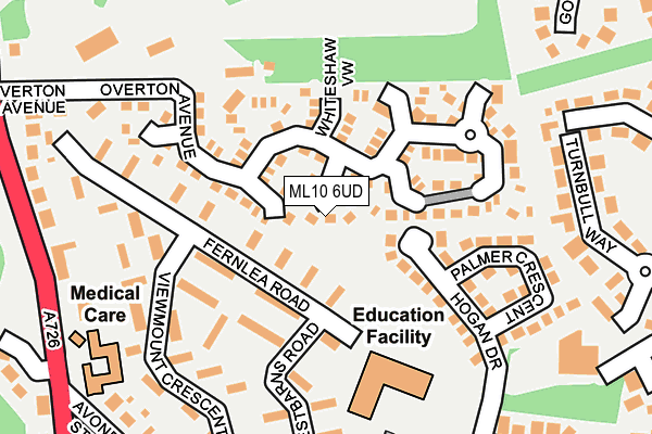 ML10 6UD map - OS OpenMap – Local (Ordnance Survey)