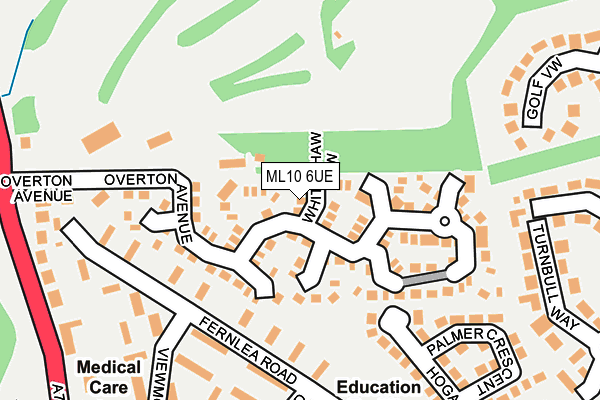 ML10 6UE map - OS OpenMap – Local (Ordnance Survey)