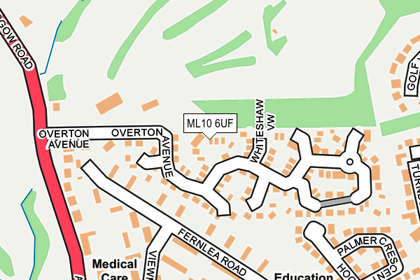 ML10 6UF map - OS OpenMap – Local (Ordnance Survey)