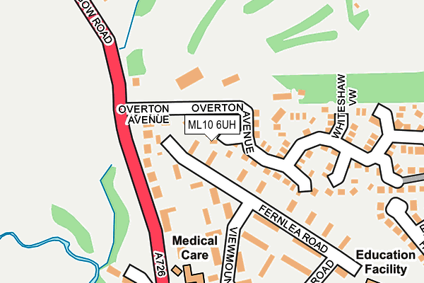 ML10 6UH map - OS OpenMap – Local (Ordnance Survey)