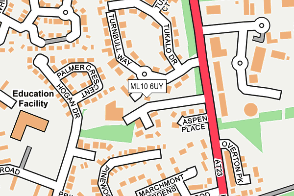 ML10 6UY map - OS OpenMap – Local (Ordnance Survey)