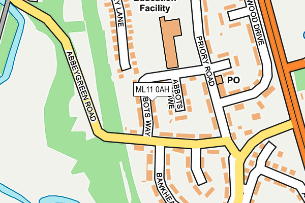 ML11 0AH map - OS OpenMap – Local (Ordnance Survey)