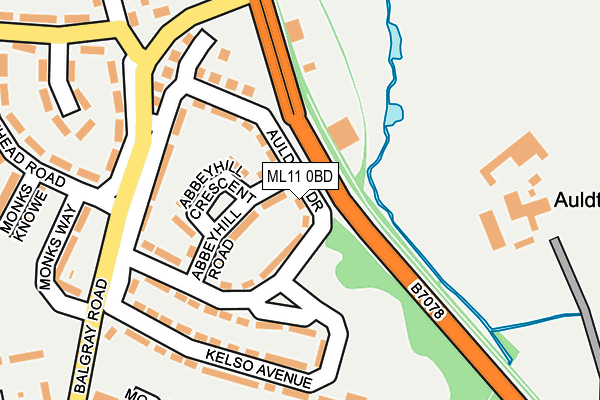 ML11 0BD map - OS OpenMap – Local (Ordnance Survey)