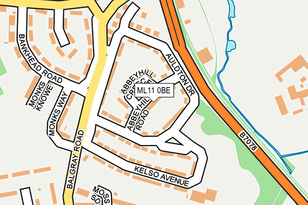 ML11 0BE map - OS OpenMap – Local (Ordnance Survey)