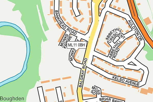 ML11 0BH map - OS OpenMap – Local (Ordnance Survey)