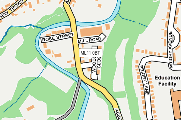 ML11 0BT map - OS OpenMap – Local (Ordnance Survey)