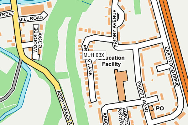 ML11 0BX map - OS OpenMap – Local (Ordnance Survey)