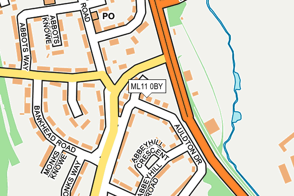 ML11 0BY map - OS OpenMap – Local (Ordnance Survey)