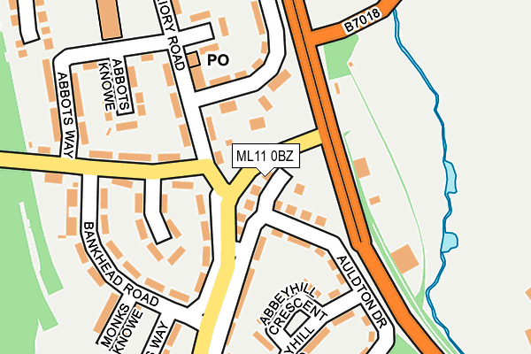 ML11 0BZ map - OS OpenMap – Local (Ordnance Survey)