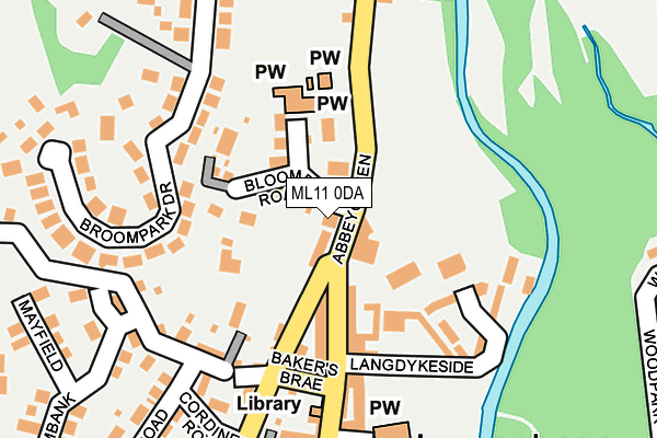 ML11 0DA map - OS OpenMap – Local (Ordnance Survey)