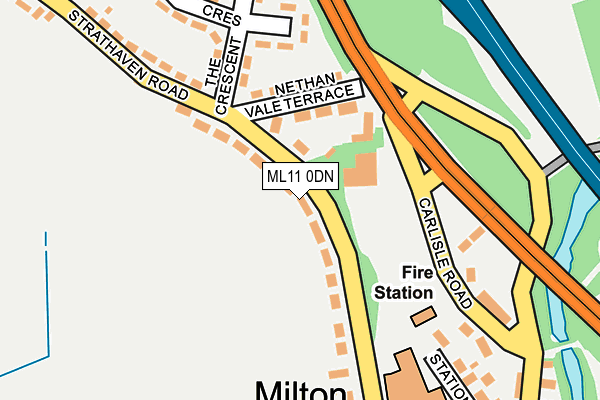 ML11 0DN map - OS OpenMap – Local (Ordnance Survey)