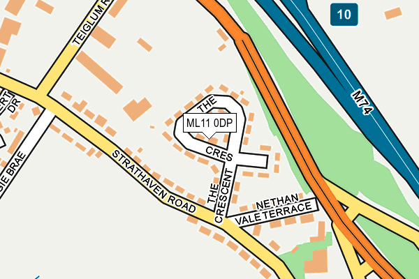 ML11 0DP map - OS OpenMap – Local (Ordnance Survey)