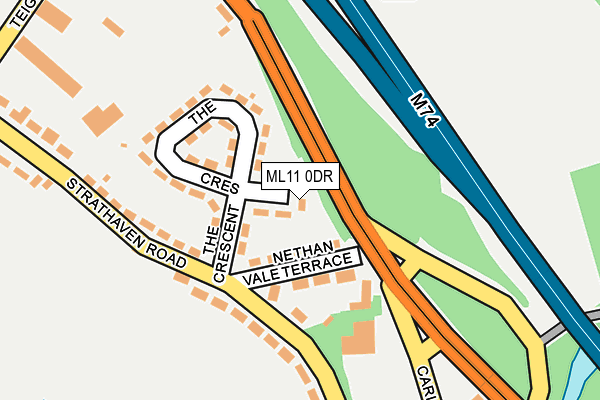 ML11 0DR map - OS OpenMap – Local (Ordnance Survey)
