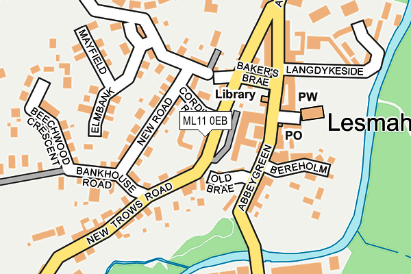 ML11 0EB map - OS OpenMap – Local (Ordnance Survey)
