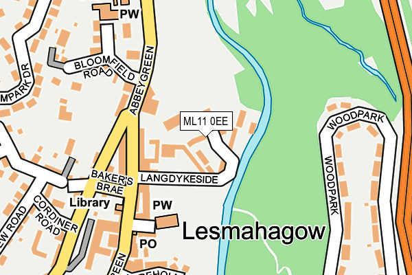 ML11 0EE map - OS OpenMap – Local (Ordnance Survey)