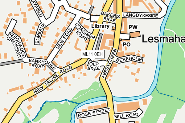 ML11 0EH map - OS OpenMap – Local (Ordnance Survey)