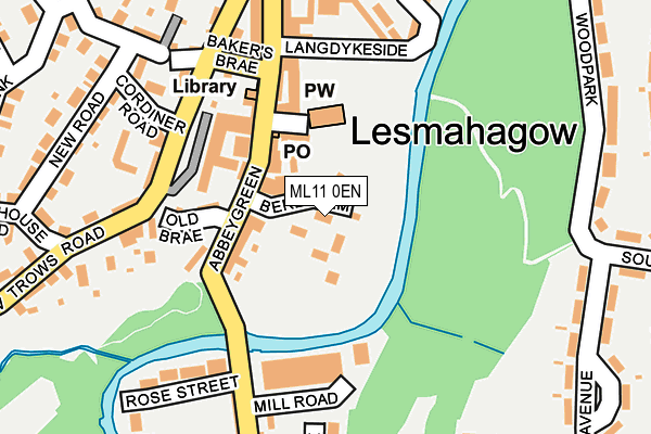 ML11 0EN map - OS OpenMap – Local (Ordnance Survey)