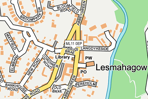 ML11 0EP map - OS OpenMap – Local (Ordnance Survey)