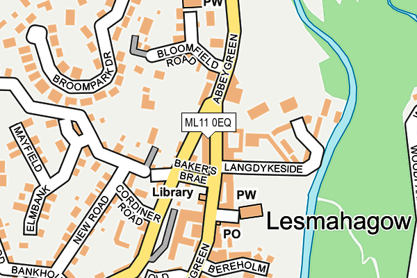Map of LEADHILLS LTD at local scale