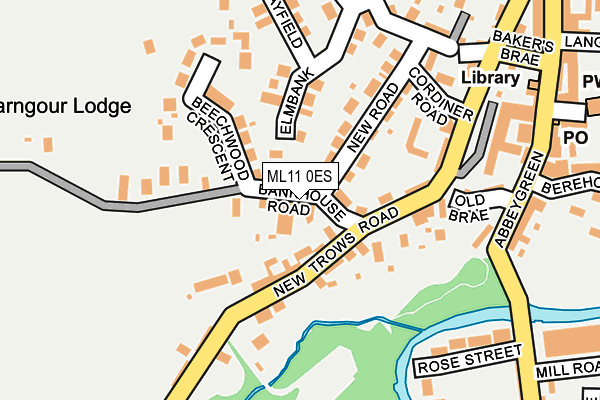 ML11 0ES map - OS OpenMap – Local (Ordnance Survey)