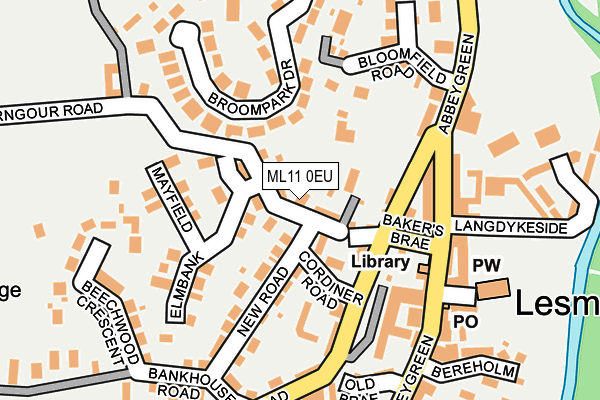 ML11 0EU map - OS OpenMap – Local (Ordnance Survey)