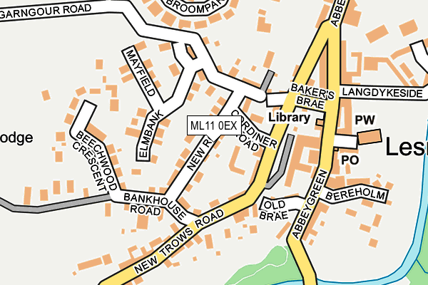ML11 0EX map - OS OpenMap – Local (Ordnance Survey)