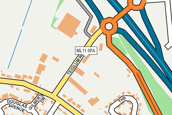 ML11 0FA map - OS OpenMap – Local (Ordnance Survey)