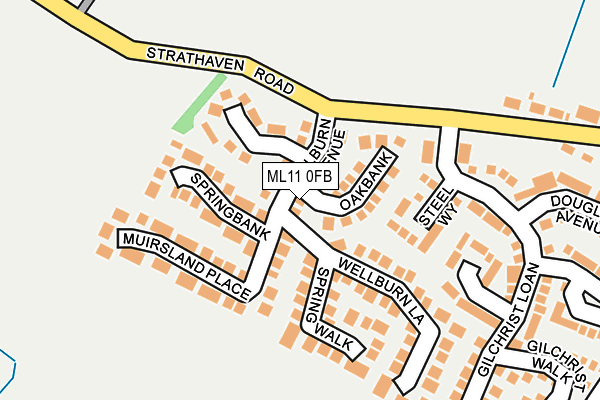 ML11 0FB map - OS OpenMap – Local (Ordnance Survey)
