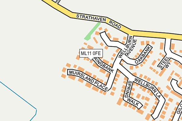 ML11 0FE map - OS OpenMap – Local (Ordnance Survey)