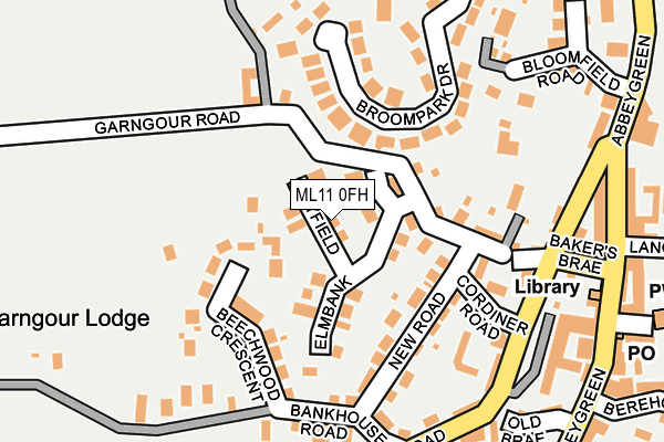 ML11 0FH map - OS OpenMap – Local (Ordnance Survey)